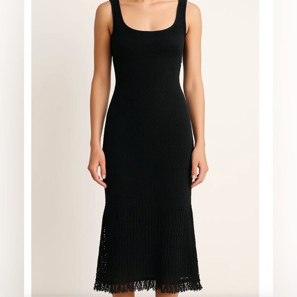 House of Harlow 1960 Crocheted Boho Maxi Dress